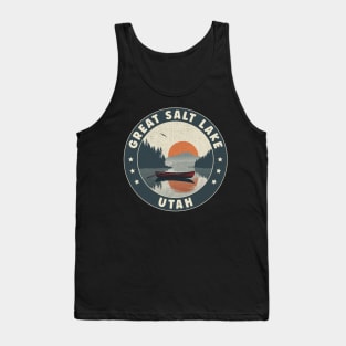 Great Salt Lake Utah Sunset Tank Top